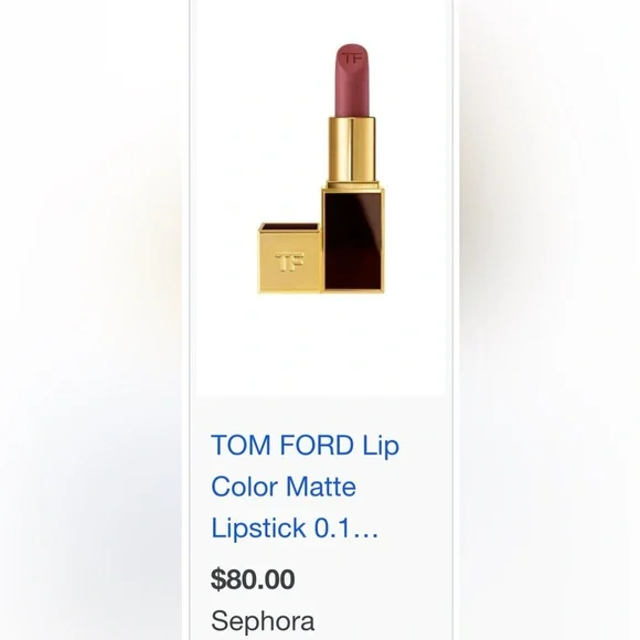 🌟SOLD🌟TOM FORD Lip Color Matte Lipstick in 100 100 Deluxe Mini 1 g - Picture 2 of 9